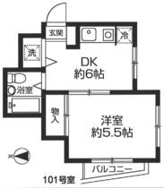 埼玉県狭山市祇園（賃貸マンション1DK・1階・24.72㎡） その2