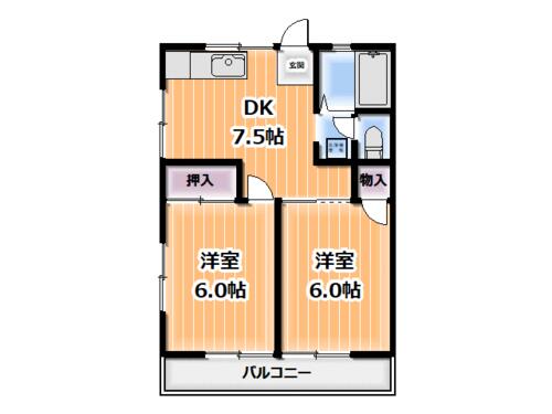 同じ建物の物件間取り写真 - ID:214054361346