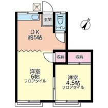 神奈川県横浜市鶴見区東寺尾５丁目（賃貸アパート2DK・2階・28.91㎡） その1