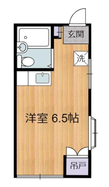 コーポ村上 101｜神奈川県川崎市多摩区東生田１丁目(賃貸アパート1R・1階・14.87㎡)の写真 その2