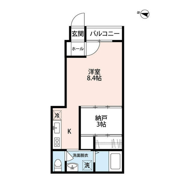 新潟県新潟市中央区湖南(賃貸アパート1LDK・1階・36.02㎡)の写真 その2