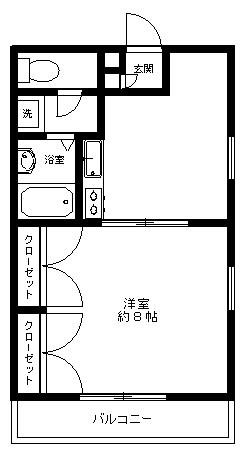グリーンパーク１｜千葉県東金市田間(賃貸アパート1DK・3階・33.12㎡)の写真 その2