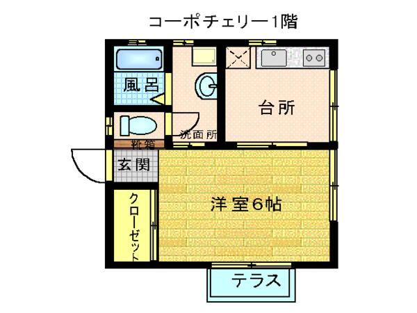 コーポチェリー 101｜鹿児島県南さつま市加世田益山(賃貸アパート1K・1階・33.00㎡)の写真 その1