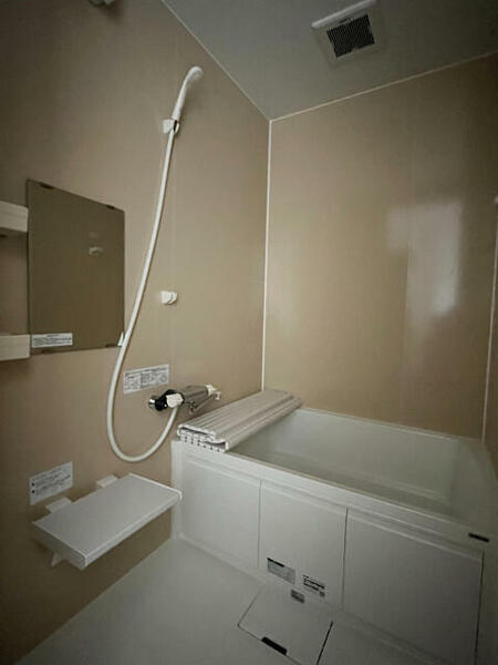 画像7:バストイレ別。シャワー、鏡、棚付き。