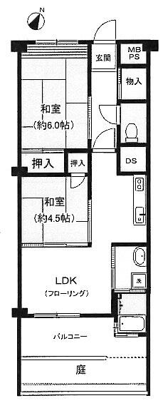 静岡県熱海市水口町(賃貸マンション2DK・2階・53.90㎡)の写真 その2