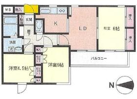 ハイツアザミリア 202 ｜ 神奈川県小田原市堀之内（賃貸マンション3LDK・1階・61.20㎡） その2