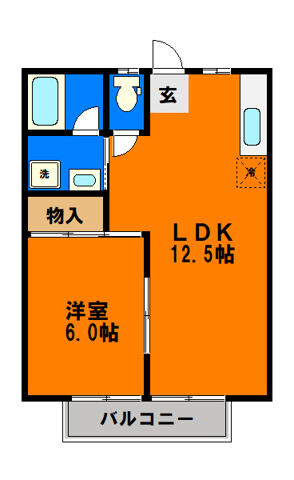 千葉県千葉市中央区仁戸名町(賃貸アパート1LDK・2階・39.74㎡)の写真 その2