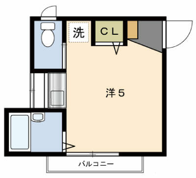 東京都小平市鈴木町２丁目(賃貸アパート1R・2階・13.87㎡)の写真 その2