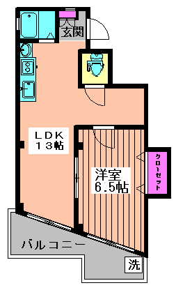 東京都杉並区阿佐谷北５丁目(賃貸マンション1LDK・3階・34.00㎡)の写真 その2