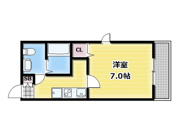 大阪府大阪市平野区瓜破１丁目(賃貸マンション1K・3階・22.77㎡)の写真 その1