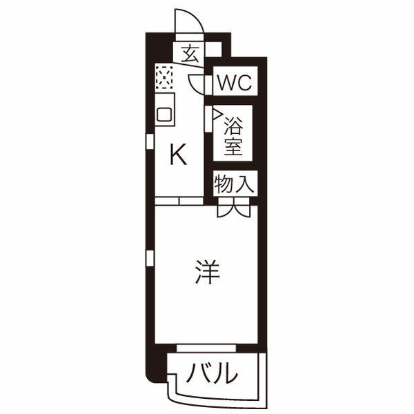 愛知県名古屋市東区白壁３丁目(賃貸マンション1K・4階・24.90㎡)の写真 その1