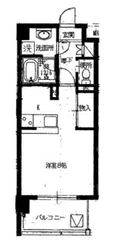 ヴィアーレ広瀬 205｜宮城県仙台市青葉区八幡１丁目(賃貸マンション1R・2階・32.31㎡)の写真 その2