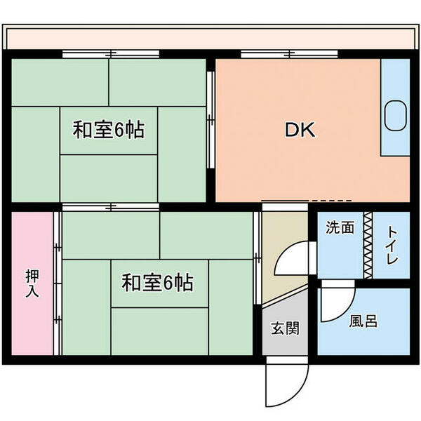 和歌山県海南市日方(賃貸アパート2DK・2階・38.00㎡)の写真 その1