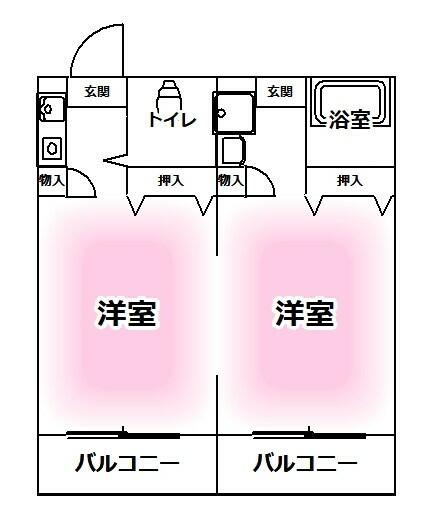 茨城県取手市片町(賃貸マンション2K・2階・41.74㎡)の写真 その1
