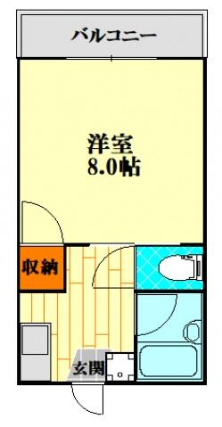 グランドフォーレＢ棟 208｜広島県東広島市西条町寺家(賃貸アパート1K・2階・24.08㎡)の写真 その2
