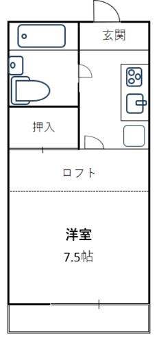 同じ建物の物件間取り写真 - ID:210002678019