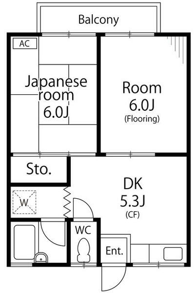 茨城県取手市宮和田(賃貸アパート2DK・2階・38.00㎡)の写真 その2