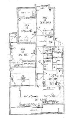 ユーハイム大橋Ⅲの間取り