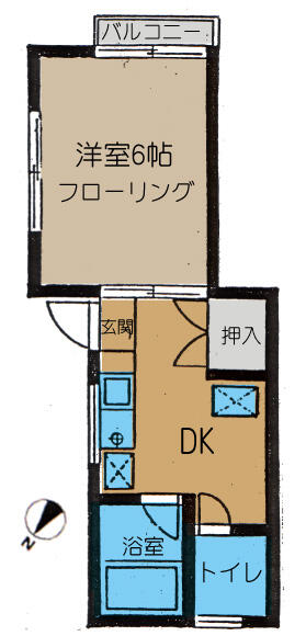 イデアパート 101｜東京都練馬区立野町(賃貸アパート1DK・1階・23.00㎡)の写真 その1