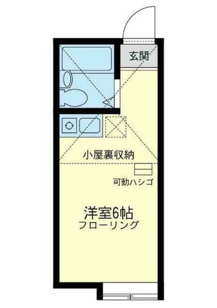 ユナイト横浜ベイステージ 103｜神奈川県横浜市保土ケ谷区鎌谷町(賃貸アパート1R・1階・12.49㎡)の写真 その2