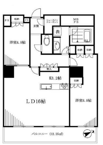 同じ建物の物件間取り写真 - ID:213101975087