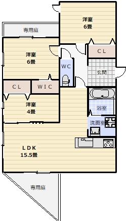 同じ建物の物件間取り写真 - ID:227082138605