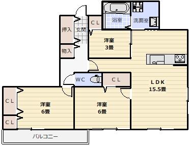 同じ建物の物件間取り写真 - ID:227082138628