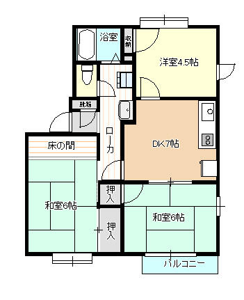 同じ建物の物件間取り写真 - ID:208009268492