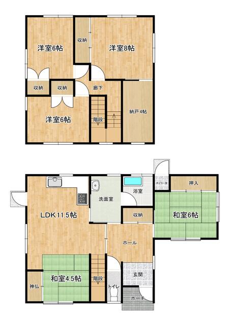 house for sale in 鶴岡市, Yamagata | ¥4,000,000 | 4SLDK | Akiyama house…