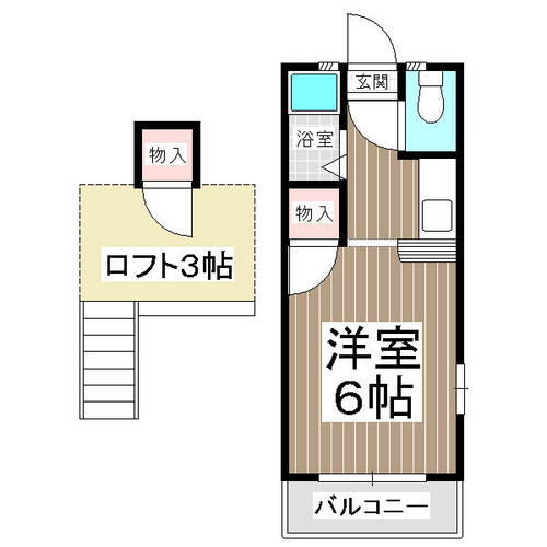 セーヌ香椎東202の間取り