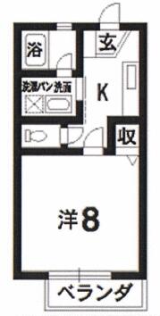 コロポックル８ 205｜徳島県板野郡藍住町住吉字神蔵(賃貸アパート1DK・2階・26.49㎡)の写真 その1