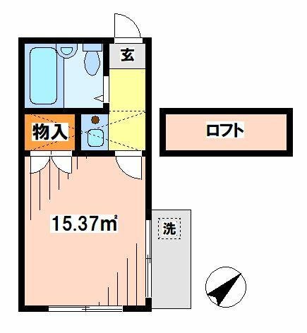 東京都板橋区徳丸４丁目(賃貸アパート1K・1階・15.37㎡)の写真 その2