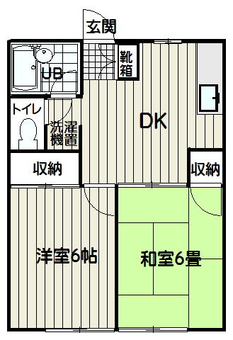 熊本県人吉市鬼木町(賃貸アパート2DK・1階・42.23㎡)の写真 その2