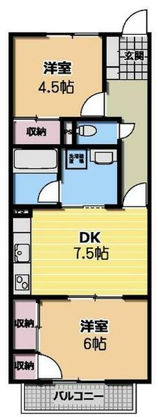 埼玉県所沢市松葉町(賃貸マンション2DK・1階・52.90㎡)の写真 その2