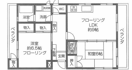埼玉県川越市富士見町(賃貸アパート2LDK・2階・55.00㎡)の写真 その2