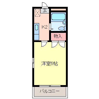 メゾン上三川 106｜栃木県河内郡上三川町しらさぎ３丁目(賃貸アパート1K・1階・17.35㎡)の写真 その2