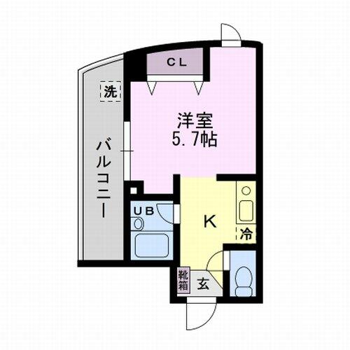 ブリッジ・シップ・ヒルズⅠ 205｜東京都府中市府中町１丁目(賃貸マンション1R・2階・20.00㎡)の写真 その2