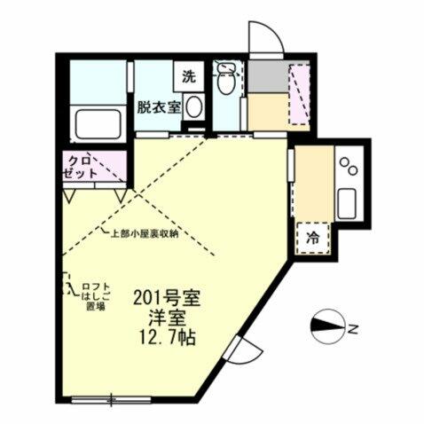 ティファナ茅ヶ崎 201｜神奈川県茅ヶ崎市東海岸南２丁目(賃貸アパート1K・2階・33.18㎡)の写真 その2