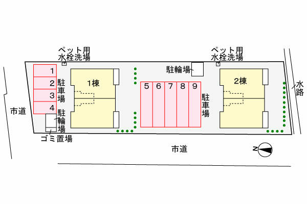 まりばさみⅡ 202｜熊本県荒尾市大島町４丁目(賃貸アパート2LDK・2階・57.07㎡)の写真 その15