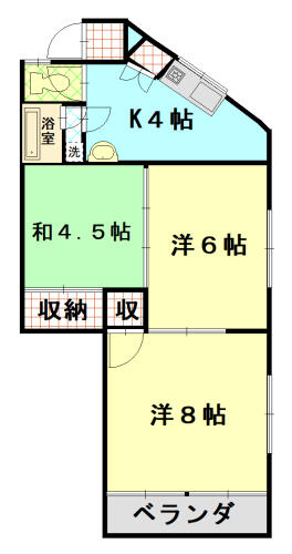 高知県高知市梅ノ辻(賃貸マンション3K・3階・47.00㎡)の写真 その1