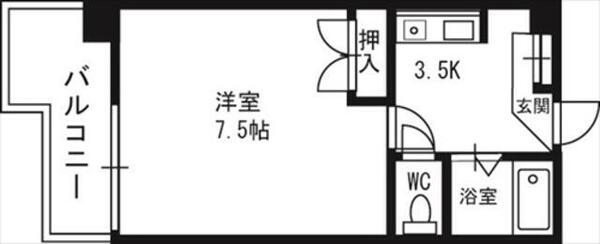 エルシー１ 401｜北海道札幌市中央区北一条西１９丁目(賃貸マンション1K・4階・20.48㎡)の写真 その2