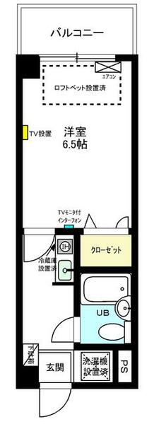 ダイアパレス安野屋 318｜富山県富山市安野屋町３丁目(賃貸マンション1K・3階・20.25㎡)の写真 その2