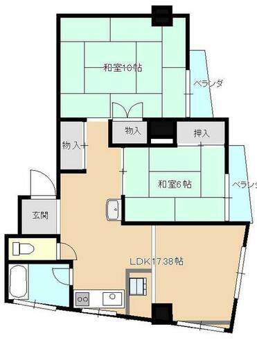 同じ建物の物件間取り写真 - ID:222016599733