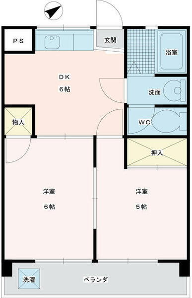 クレインマンション 101｜東京都多摩市鶴牧２丁目(賃貸マンション2DK・1階・37.26㎡)の写真 その1