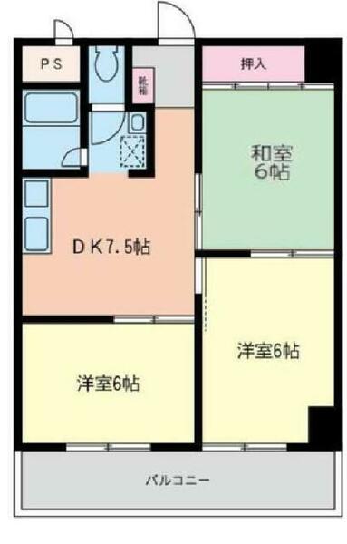 ＣＬＬエクセレンス松が枝Ⅰ 202｜神奈川県相模原市南区松が枝町(賃貸マンション3DK・2階・53.55㎡)の写真 その1