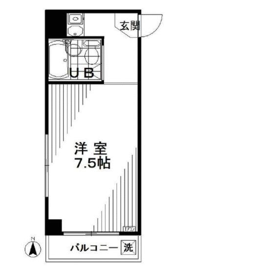 メゾン西蒲田 802｜東京都大田区西蒲田７丁目(賃貸マンション1R・8階・17.73㎡)の写真 その2