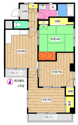 アダマス 501｜東京都北区赤羽１丁目(賃貸マンション3DK・5階・62.50㎡)の写真 その2