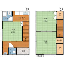 原田貸家（左側）  ｜ 佐賀県唐津市江川町（賃貸一戸建3K・--・49.83㎡） その2