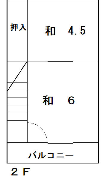 青森県青森市桂木３丁目(賃貸アパート2LDK・1階・34.00㎡)の写真 その3