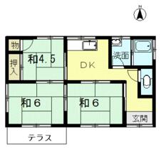 久下戸建 4 ｜ 群馬県高崎市剣崎町（賃貸一戸建3DK・--・49.50㎡） その2